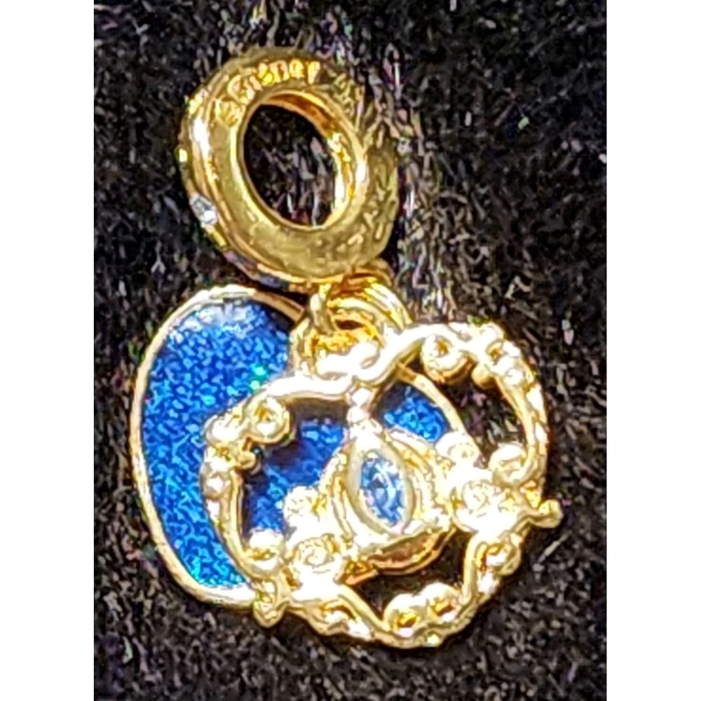 Pandora Disney Cinderella's Carriage & Heart Double Dangle Charm 763072C01 S925